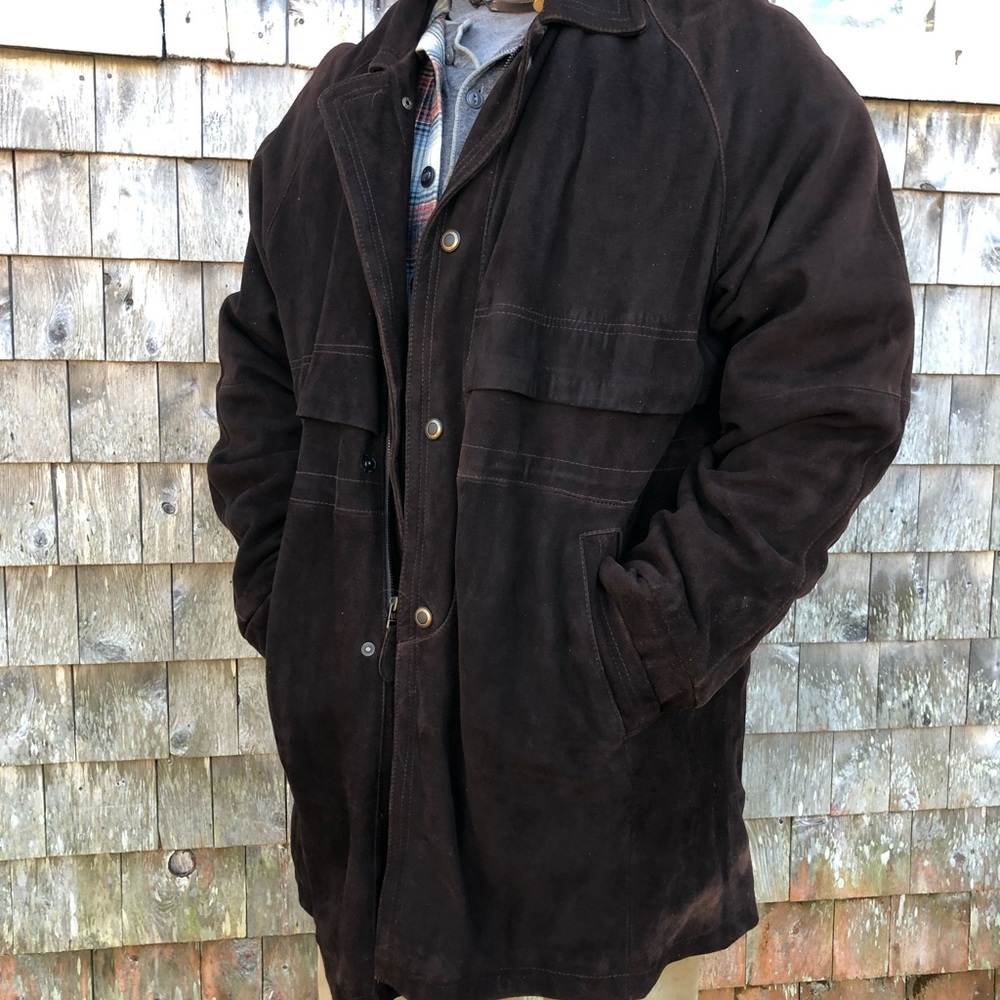 The Territory Ahead Brown Suede Jacket Size Large